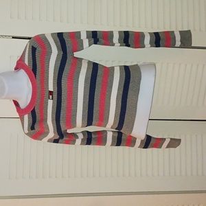 💕Tommy Jeans (Hilfiger) striped, cropped sweater, size small. Brand new.